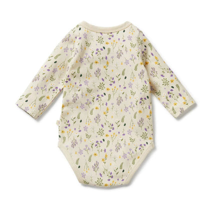 Bella Floral Organic Bodysuit - Aster & Ruby