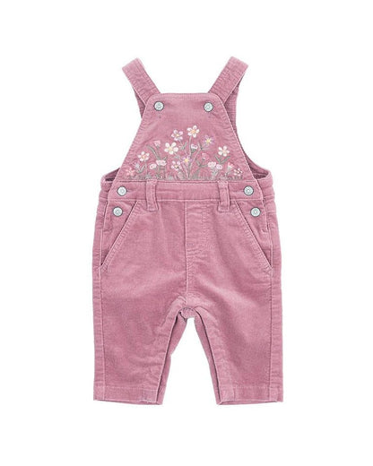 Flossy Embroidered Cord Overalls - Aster & Ruby