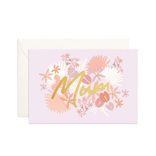 Fox & Fallow Mini Card Mum Floribunda-Aster & Ruby