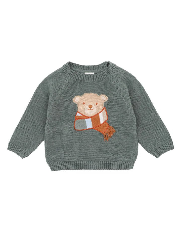 Mateo Bear Jumper - Aster & Ruby