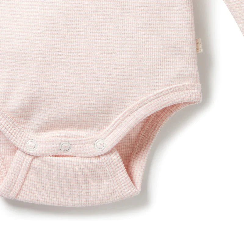 Organic Cantaloupe Long Sleeve Bodysuit - Aster & Ruby