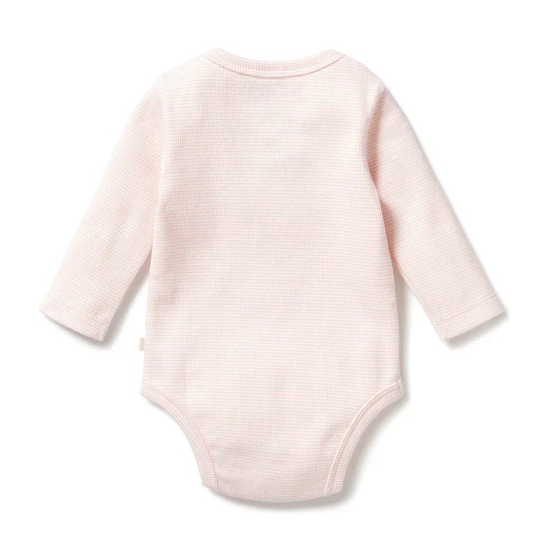 Organic Cantaloupe Long Sleeve Bodysuit - Aster & Ruby