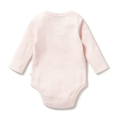 Organic Cantaloupe Long Sleeve Bodysuit - Aster & Ruby