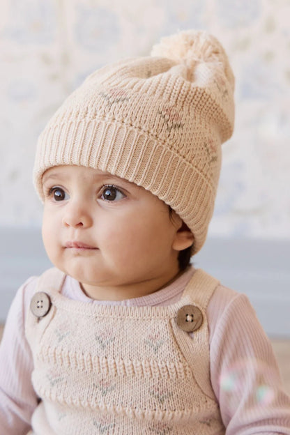 Sienna Hat - Miranda Light Oatmeal Marle - Aster & Ruby